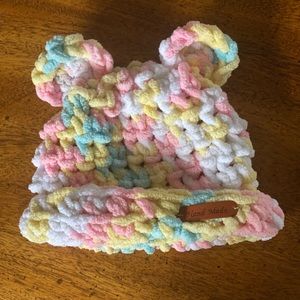 New Handcrafted Baby Bear Hats 0 to 6 months bundle 2 for $25.00